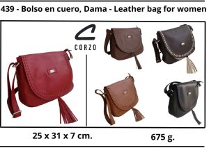 439 – Serena – Bolso bandolera en cuero – Leather bag for women