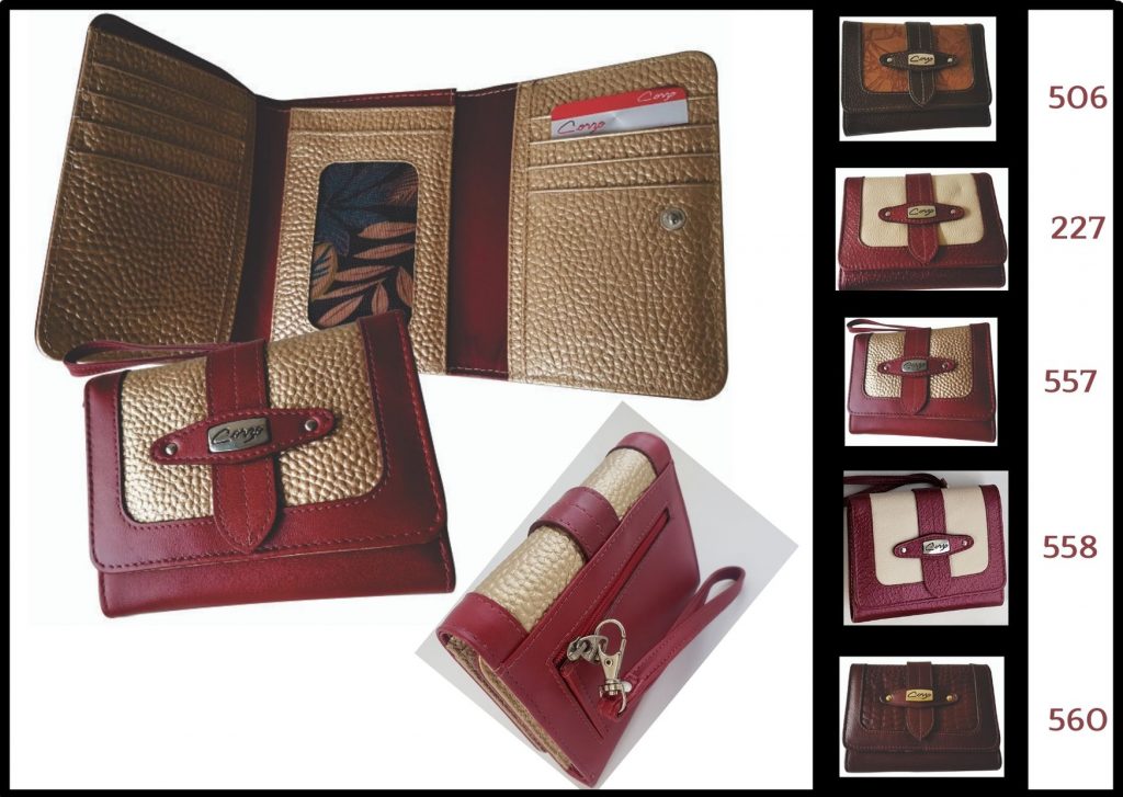 Billetera Dama En Cuero - Leather Lady Wallet. Ref. 482B - Corzo Cueros