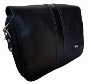 485 – Berlín – Manos libres en cuero con lona – Leather hands free bag