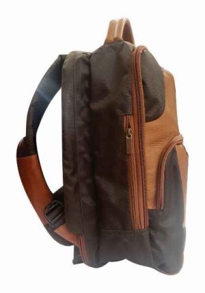 494 – Atlanta – Morral en cuero 2 computadores – Leather backpack