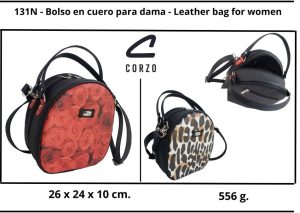 131N – Niza – Bolso en cuero para dama – Leather bag for women